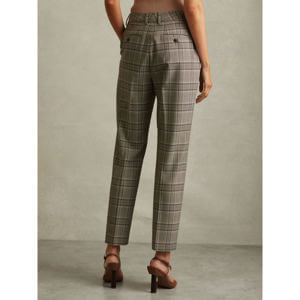 REISS TAMY Checked Slim Fit Suit Trousers